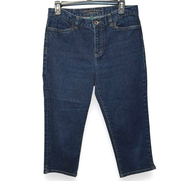 Ralph Lauren Jeans Company Premium Denim Capri Size 6 Mid Calf Peddle Pusher - Picture 2 of 9